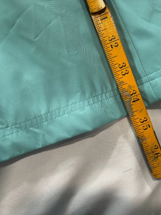 Dennis by Dennis Basso Turquoise Belted Trench Coat - Women's Size Large  Lot M - Picture 5 of 7